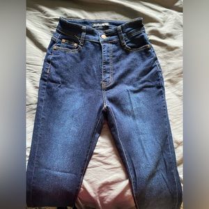 Fashion Nova Skinny Jean-Women-Dark Blue-Size 3/4-Like New